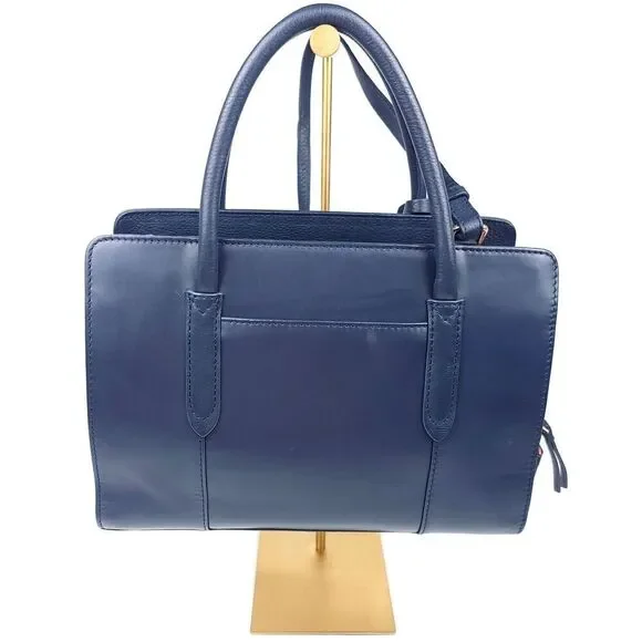 NWT RADLEY London Arlington Court Navy Blue Satchel Crossbody Bag Quiet Luxury - Picture 2 of 16